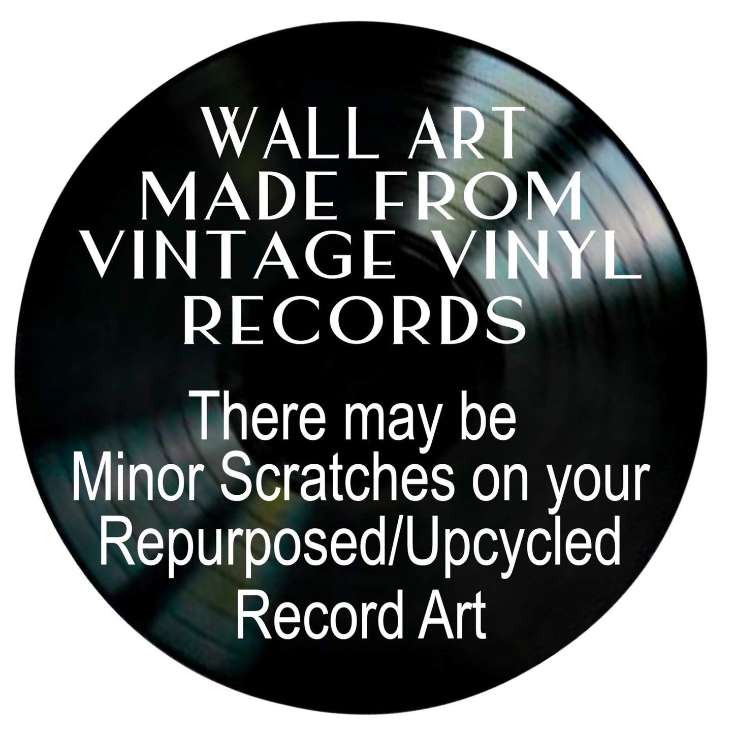 Old Time Rock N Roll Song Lyric Art on a REAL Vinyl Record, LP Record Wall Décor, Classic Rock