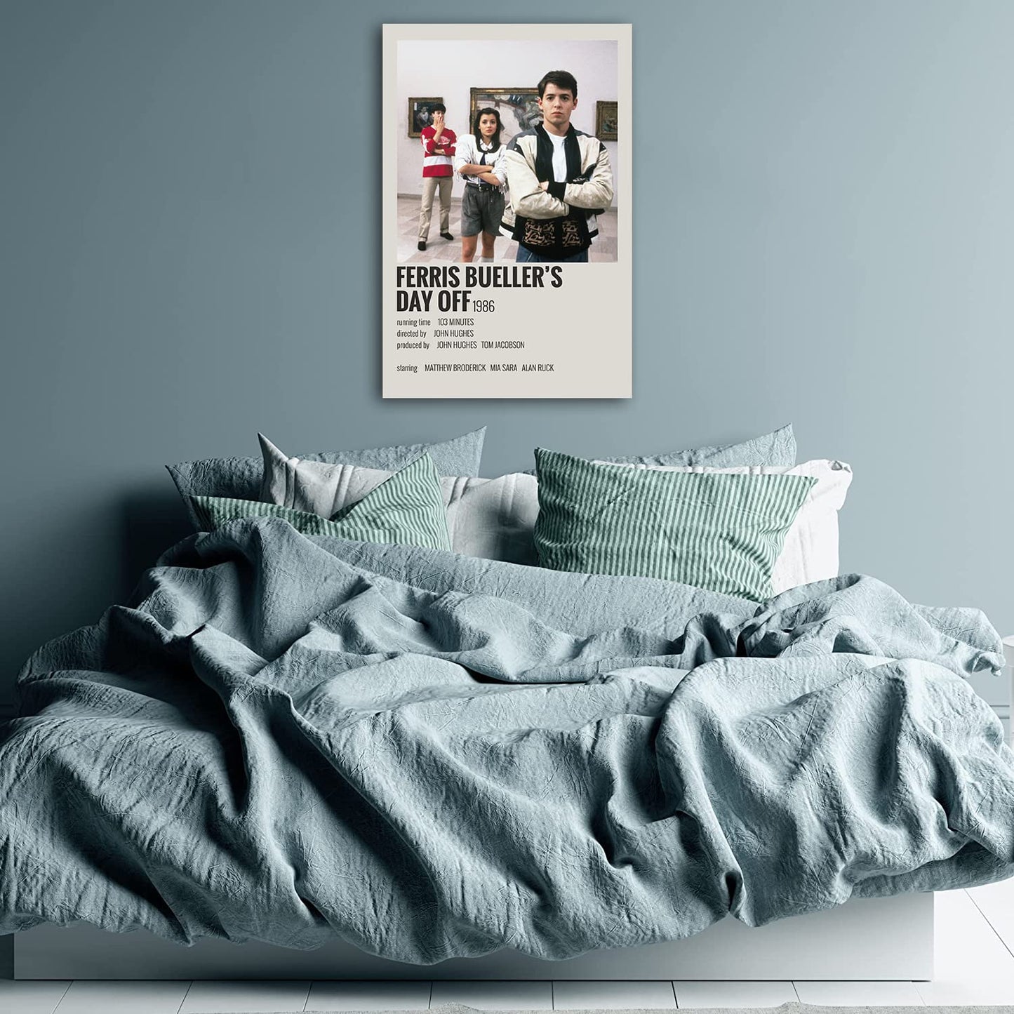Movie Poster Cover Ferris Bueller's Day Off Poster Art Wall Canvas Pictures for Modern Room Decor Prints Unframed 12" x 18" WXHYZZ