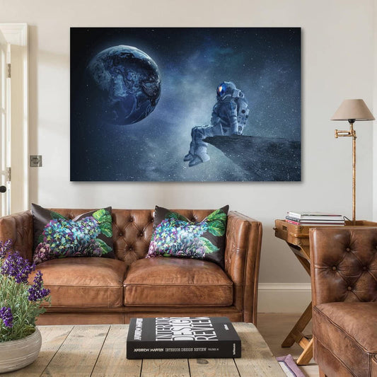 SUANA Astronaut Spaceman Posters for Men Canvas Art Poster And Wall Art Picture Print Modern Family Bedroom Decor Posters 12x18inch(30x45cm)