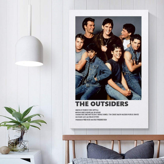 YTSLJ 90 S Aesthetic for Room Poster The Outsiders Canvas Art Poster and Wall Art Picture Print Modern Family Bedroom Decor Posters 08x12inch(20x30cm)