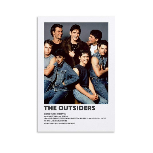 YTSLJ 90 S Aesthetic for Room Poster The Outsiders Canvas Art Poster and Wall Art Picture Print Modern Family Bedroom Decor Posters 08x12inch(20x30cm)