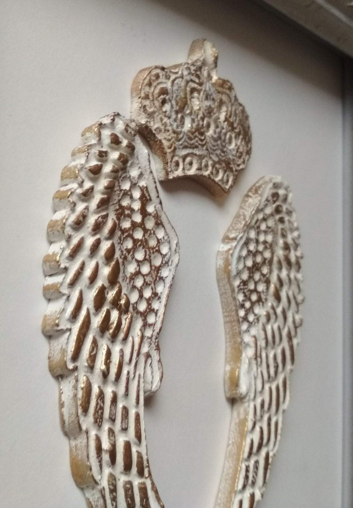 Angel wings wall decor (7.87x7.87) in