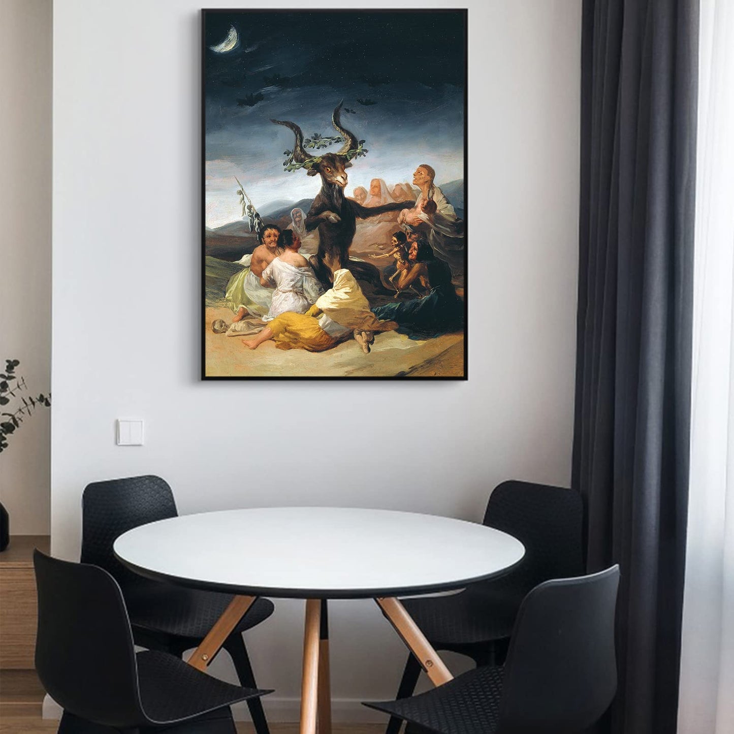 Albrecht Durer Knight Death and The Devil Print On Canvas - Vintage Painting Poster Gothic Wall Art Picture for Home Decor (Witches Sabbath,12x18in/30x45cm)