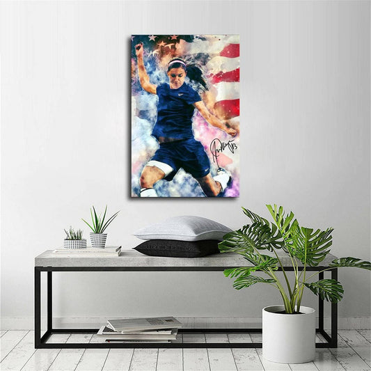 BUUTUUCE Alex-Morgan Soccer Star Sport Canvas Art Poster And Wall Art Picture Print Modern Family Bedroom Decor Posters 12x18inch(30x45cm)