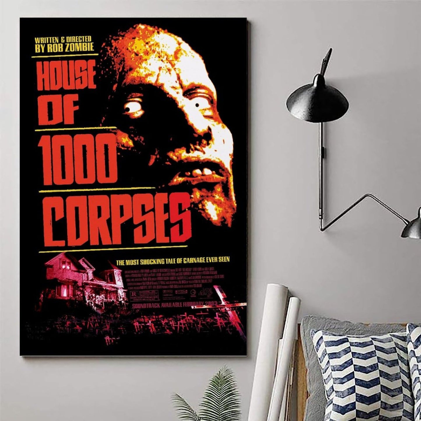 House Of 1000 Corpses Movie Poster Canvas Wall Art Picture Print Modern Family Bedroom Decor Posters For Room Aesthetic 08x12inch(20x30cm)