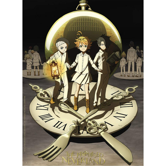 ABYSTYLE The Promised Neverland Unframed Poster Pack Includes 2 Mini Posters 15" x 20.5" Featuring Norman, Emma, Ray & Connie Anime Manga Wall Art Prints for Bedroom Home Office Room Decor Gift