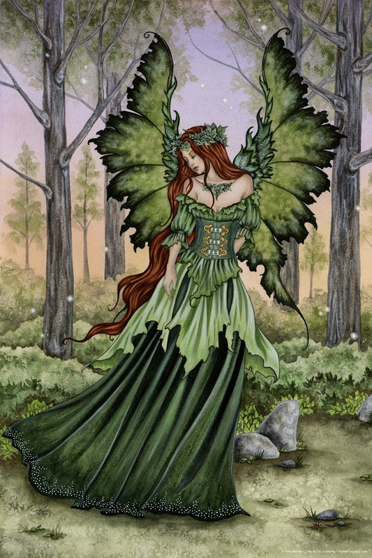 Green Fairy Wall Art Poster Fairycore Grunge Room Decor Home and Office Wall Decor Aesthetic Room Cottagecore Forest Vintage Decor Teen Room Kawaii Gothic Art Cool Wall Decor Art Print Poster 12x18
