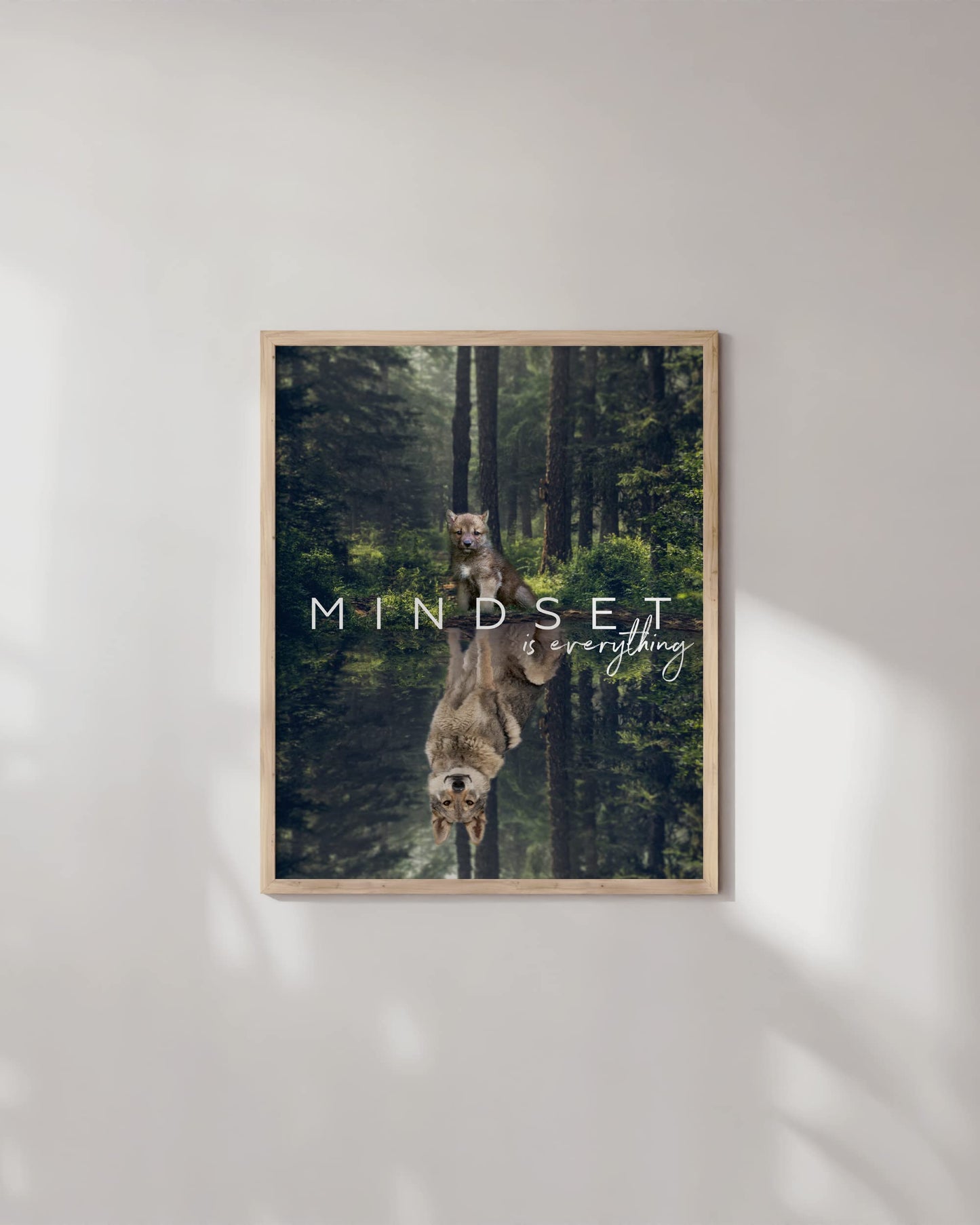 HAUS AND HUES Mindset Is Everything Wall Art - Motivational Posters For Office, Classroom Inspirational Posters for Motivational Art Prints, Inspirational Quotes (Unframed, 12x16)