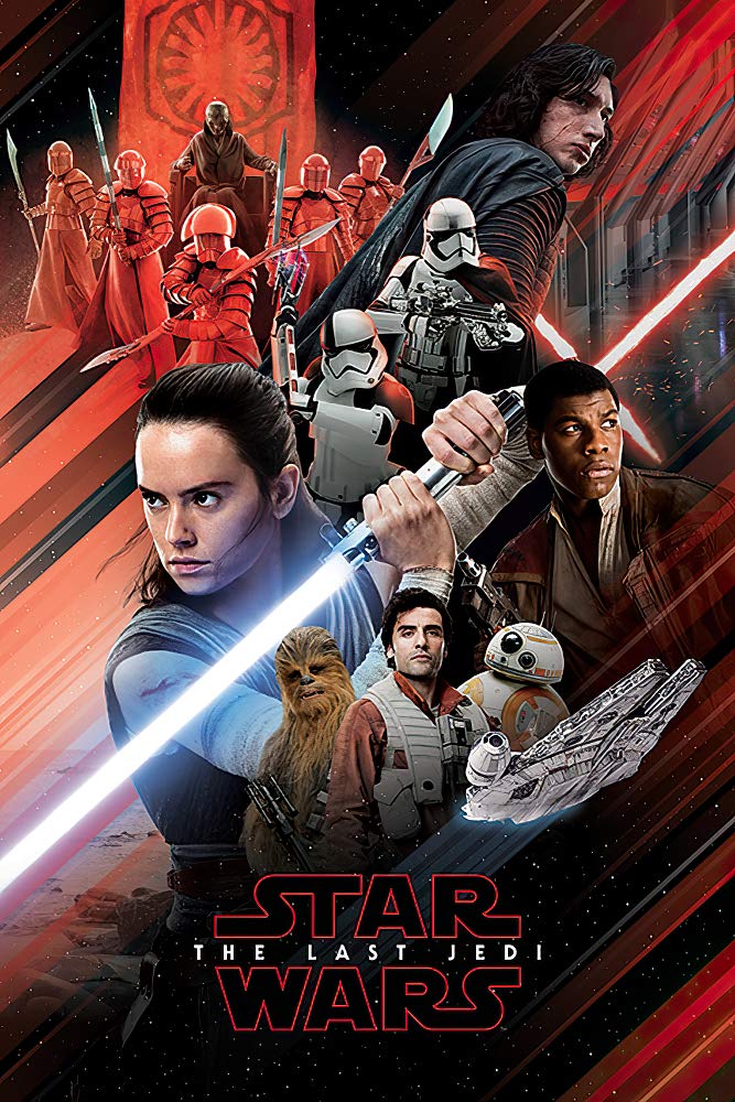 POSTER STOP ONLINE Star Wars Episode VIII - The Last Jedi - Movie Poster/Print (Character Montage/Red) (Size 24" x 36") (by