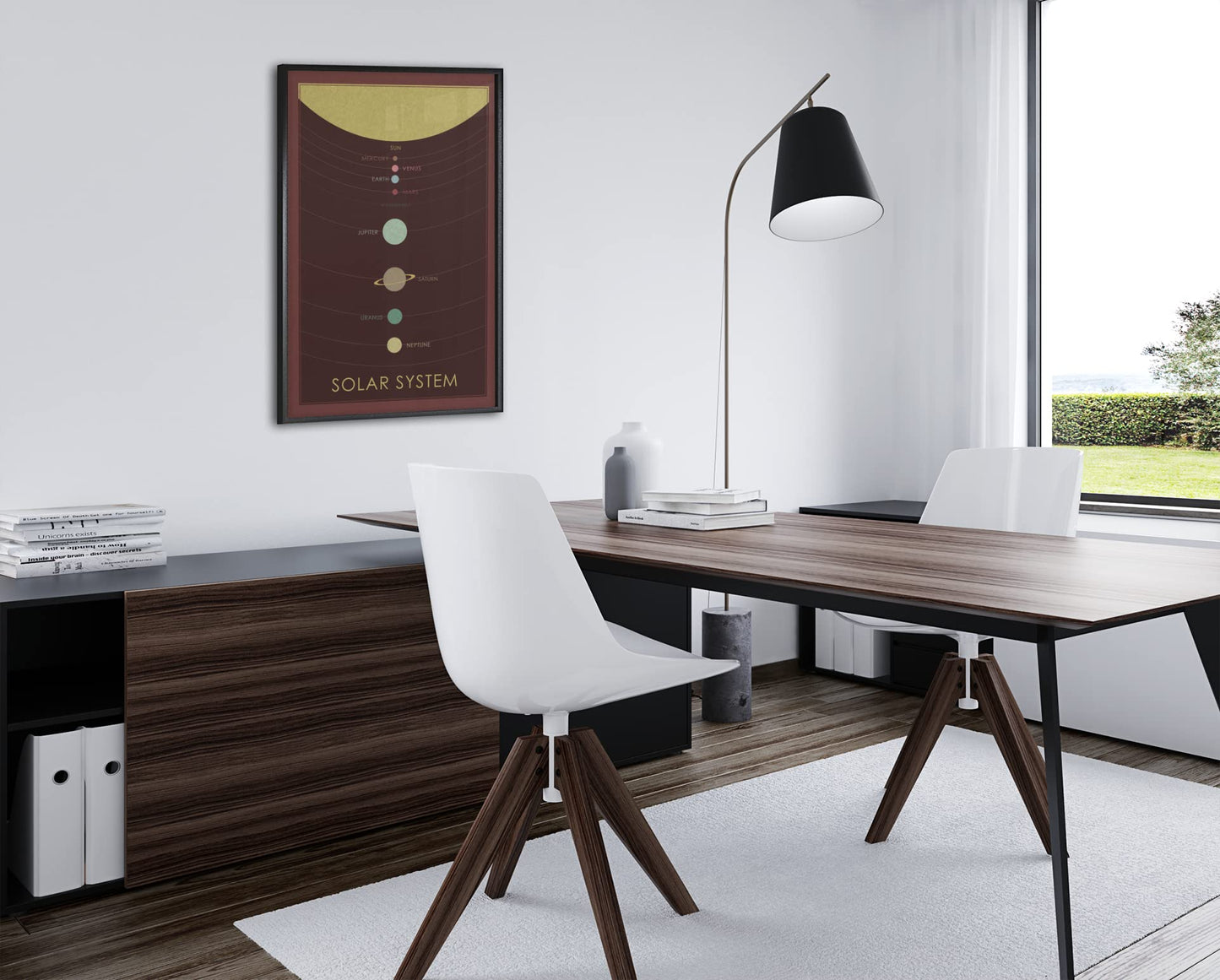 Solar System Wall Decor Educational Reference Classroom Nursery Kids Toddler Teens Room Decorations Homeschool Preschool Learning Activities Playroom Planet Cool Wall Decor Art Print Poster 12x18