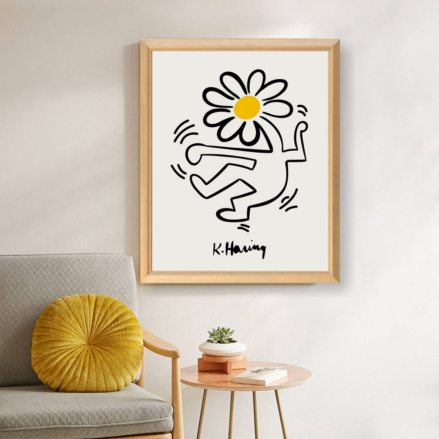 dazongweihan Yellow Matisse Prints Wall Art, Aesthetic Posters Danish Wall Art,Unframed, Flower Market Exhibition Posters,8x10in, Set of 6(C)