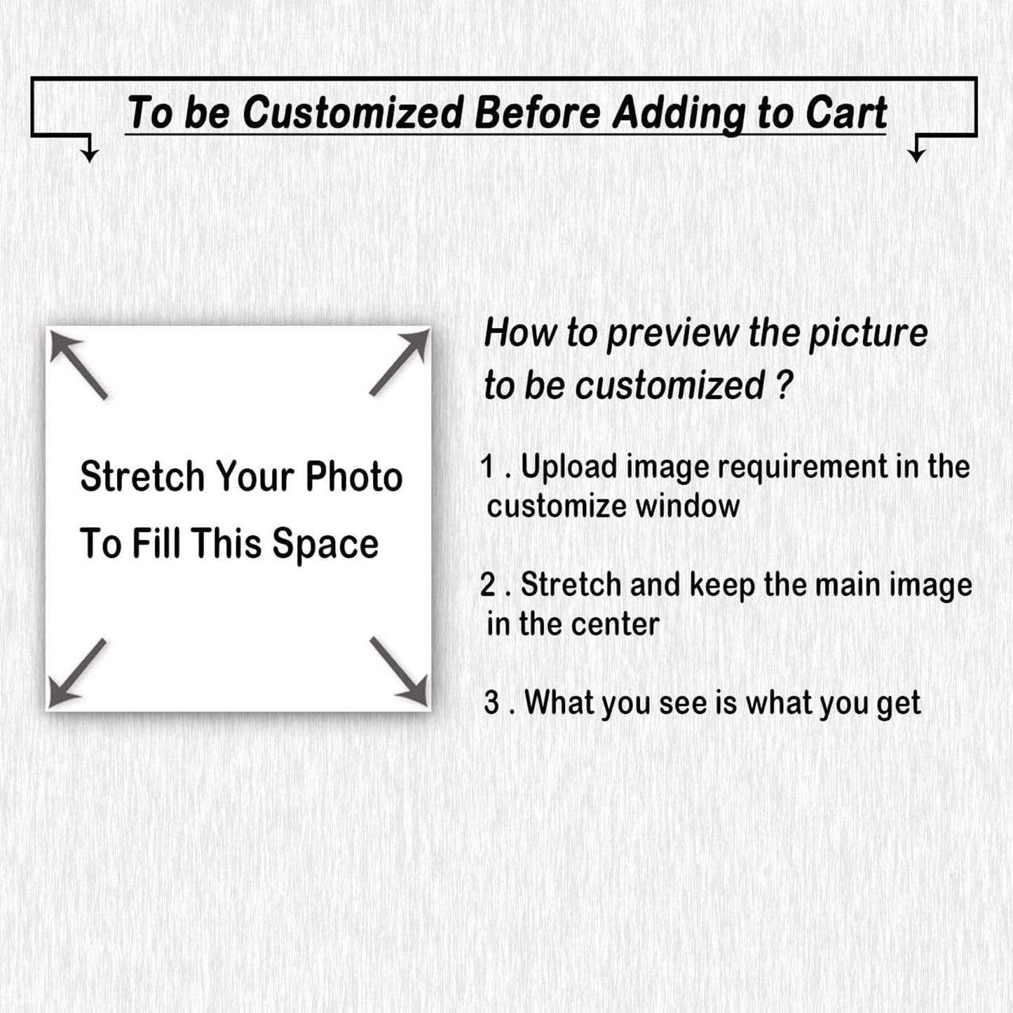 QIXIANG Custom Canvas Prints Baby Photo Frame 8"x8" Personalized Customized Family Picture Poster for Room Decor Ready to Hang (8"x8"(20x20cm) Frame)