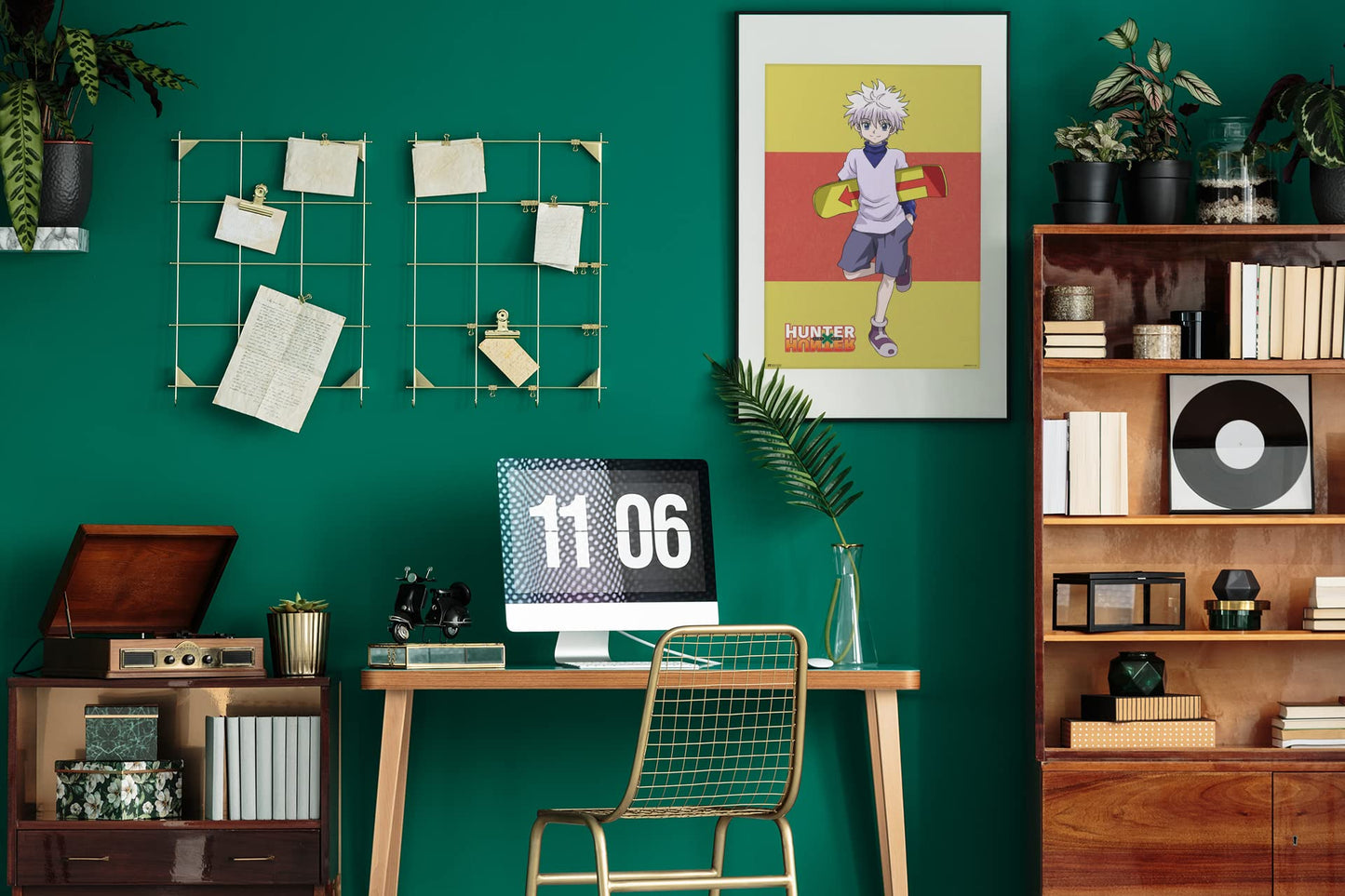 Hunter X Hunter Wall Art Anime Posters Modern Anime Merch Wall Decor Killua Manga Series Cool Home Living Room Bedroom Artwork Decorations Japanese Manga Fans Cool Wall Decor Art Print Poster 12x18