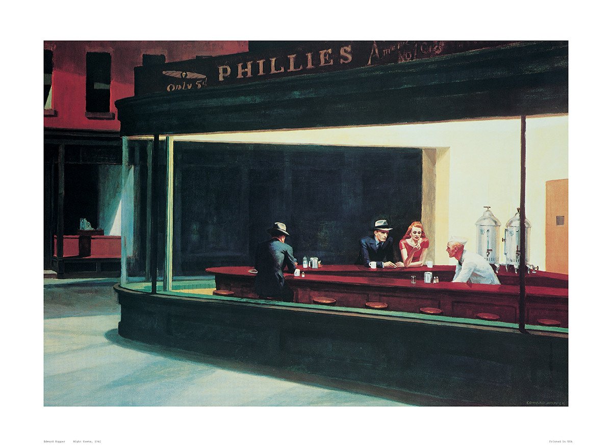 Night Hawks by Edward Hopper Art Print / Poster 11x14 inches