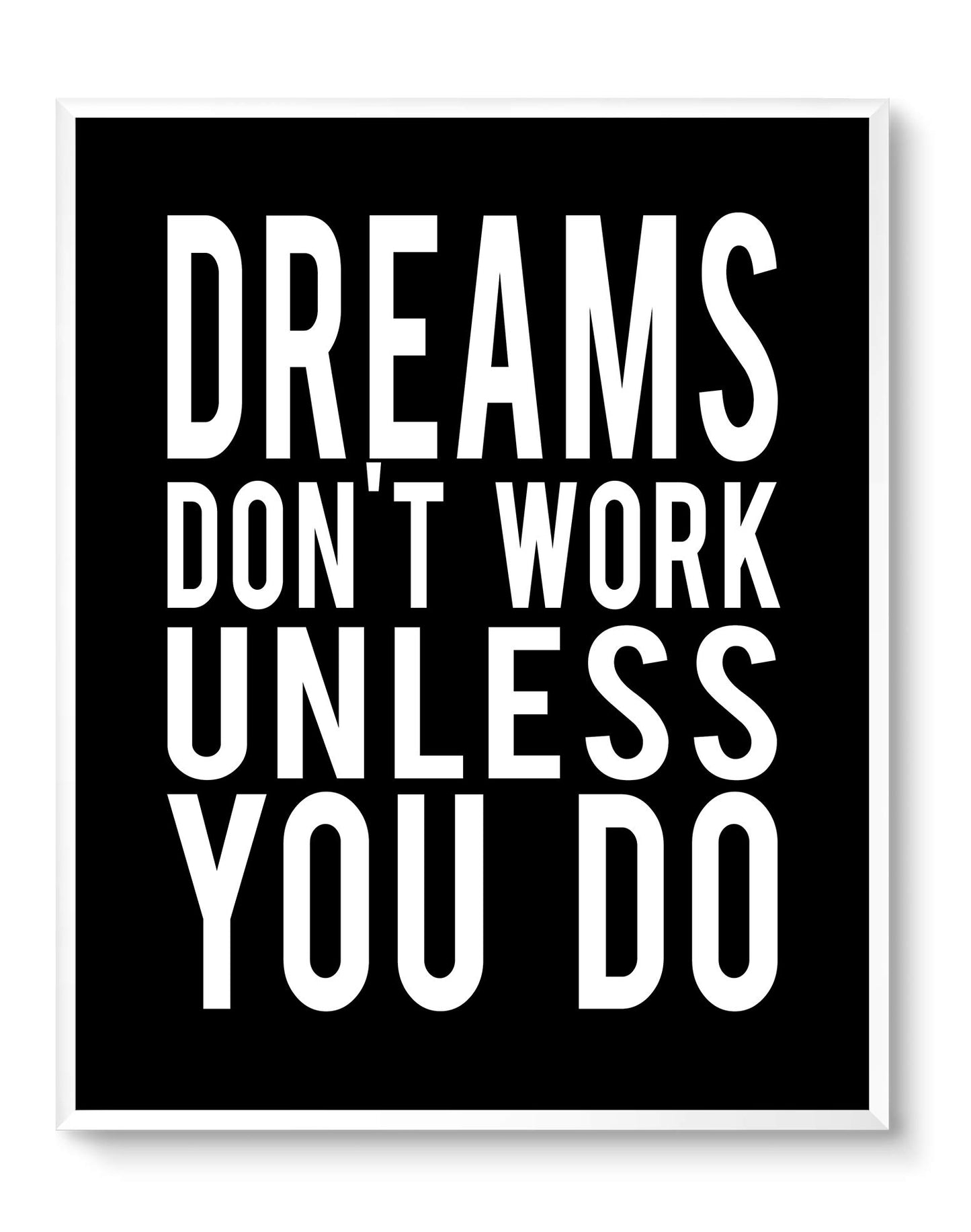 Brooke & Vine Motivational Quotes Wall Decor Posters Inspirational Wall Art Prints (UNFRAMED 8 x 10) Classroom Decorations - Office, Bedroom, Dorm, Cubicle, Gym (Goals, Grit - Black Background)