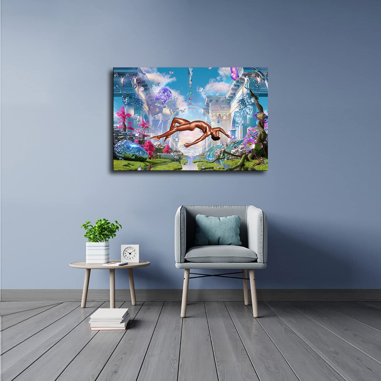 Lil NAS X First Album Montero Art Music Album Cover Canvas Poster HD Printing Home Wall Decoration Art (12"x18"No Framed,A)