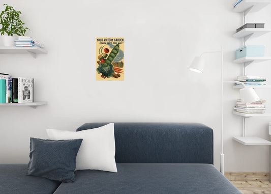 Your Victory Garden Counts WPA War Propaganda Cool Wall Decor Art Print Poster 12x18