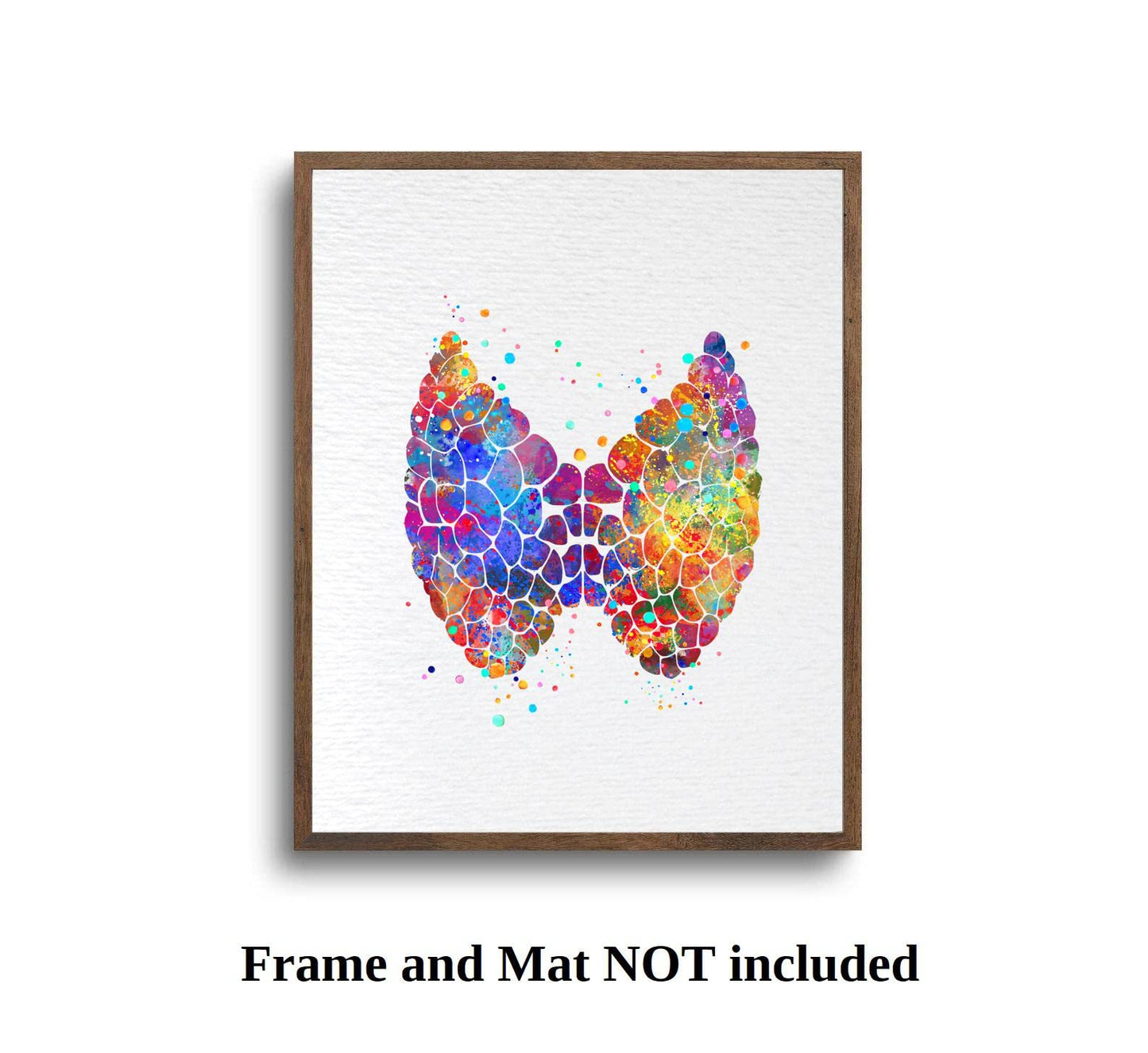 Dignovel Studios 8X10 Unframed Thyroid Gland Anatomy Human Body Abstract Medical Art Science Doctor Clinic Watercolor Art Print Poster Wall Art Nursery Kids Office Home Decor DN595
