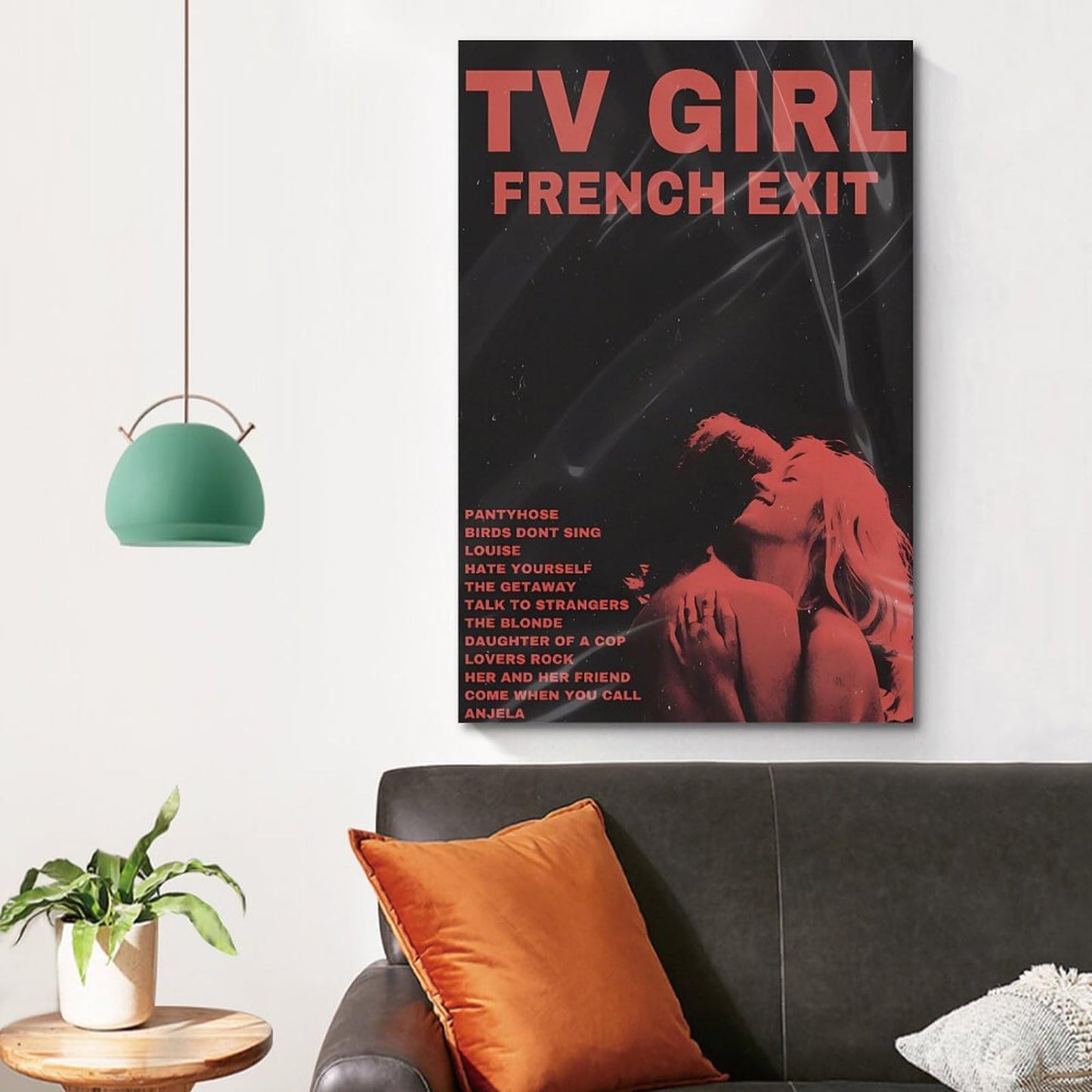 Tv Girl French Exit Poster Canvas Album Posters Cover Film Music Movie Posters Prints Picture Wall Art Home Living Room Bedroom Decoration Painting 08x12inch(20x30cm) Unframe-style