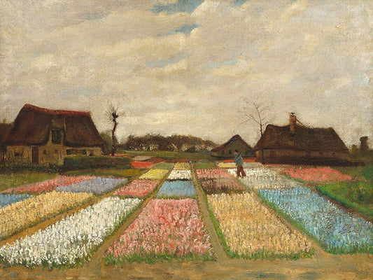 Posterazzi Collection Flower Beds in Holland Poster Print by Van Gogh Vincent (14 x 11)