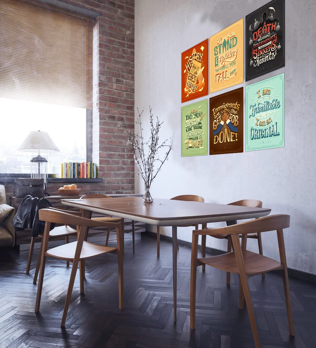 Kaedehara Kazuha American Musical Poster 8PCS Quotes Musical Prints Theater Room Decor Motivational Inspirational Wall Art for Bedroom Livingroom-11.5" x 16.5"