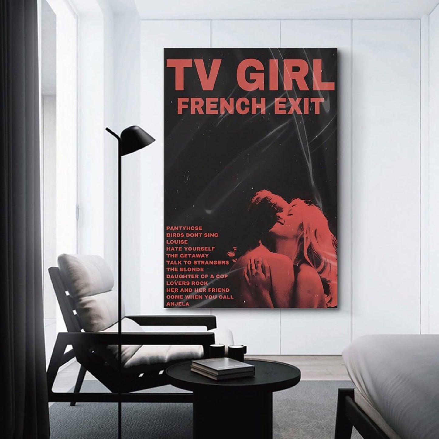 Tv Girl French Exit Poster Canvas Album Posters Cover Film Music Movie Posters Prints Picture Wall Art Home Living Room Bedroom Decoration Painting 08x12inch(20x30cm) Unframe-style