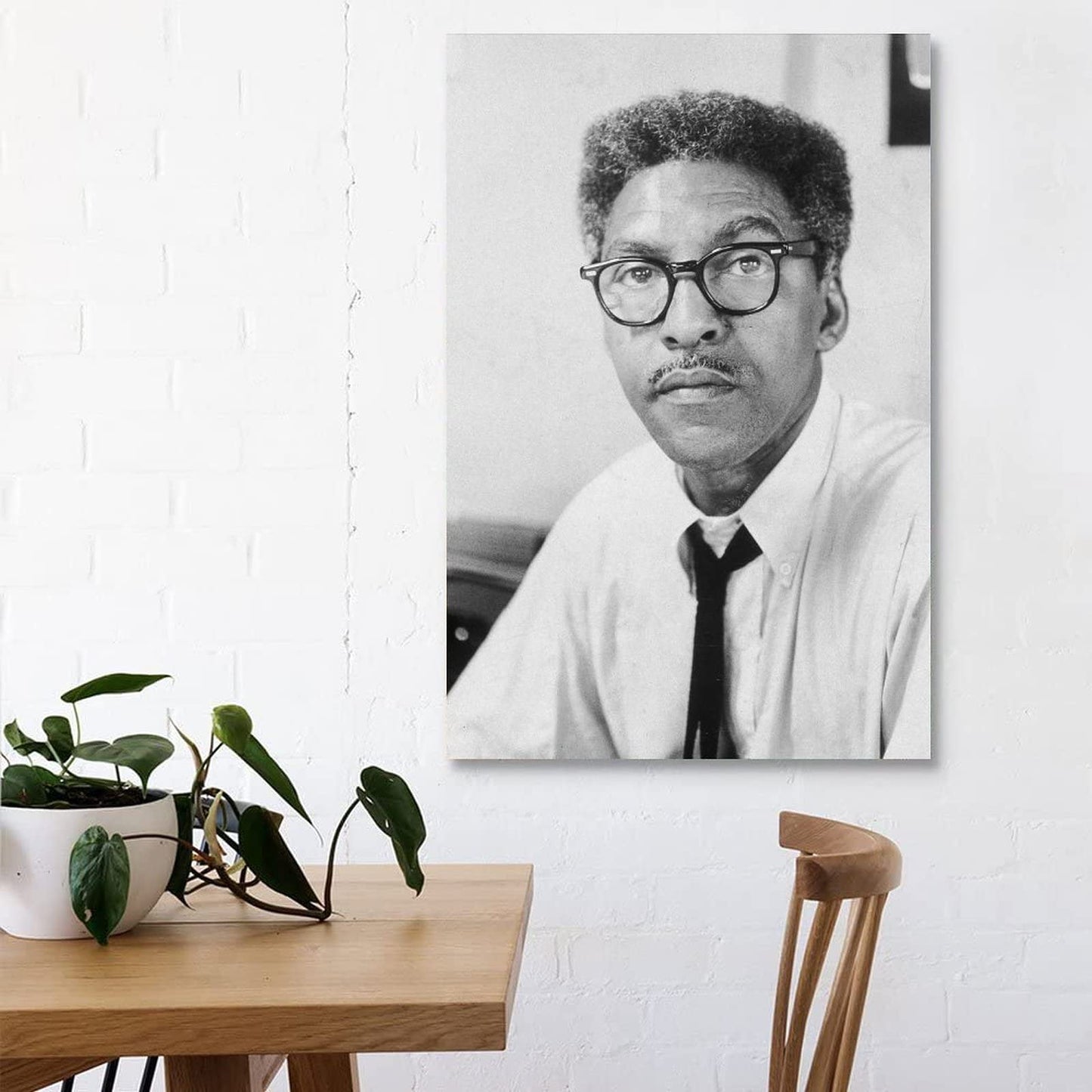 ZEEZFA Inspirational Quotes by Bayard Rustin Canvas Art Poster and Wall Art Picture Print Modern Family Bedroom Decor Posters 08x12inch(20x30cm)