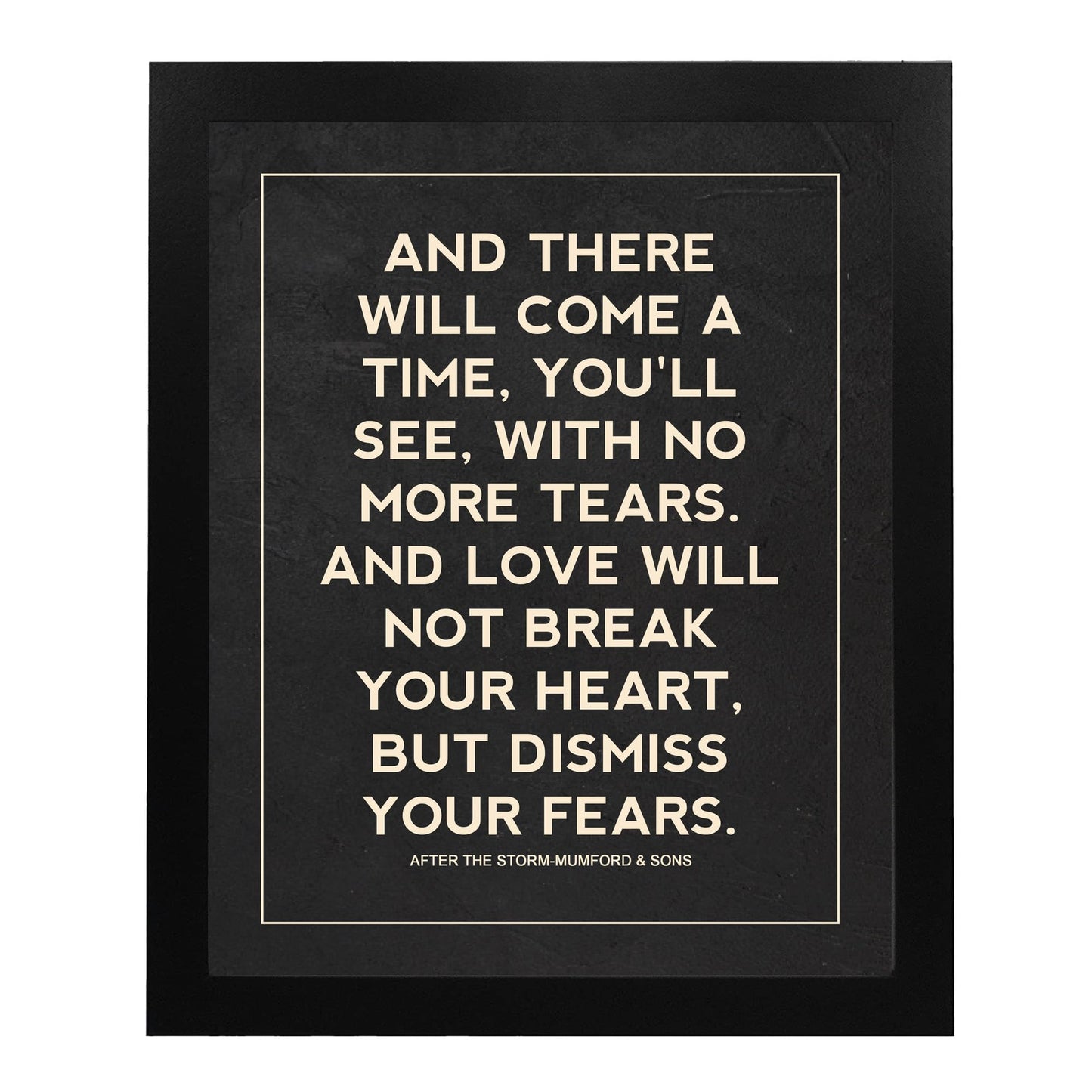 Mumford & Sons - There Will Come a Time - Music Wall Art Décor, This Ready to Frame Song Lyric Wall Art Poster Print is Good For Home, Music Room, Office, Studio, Dorm & Room Décor, Unframed - 8 x 10”