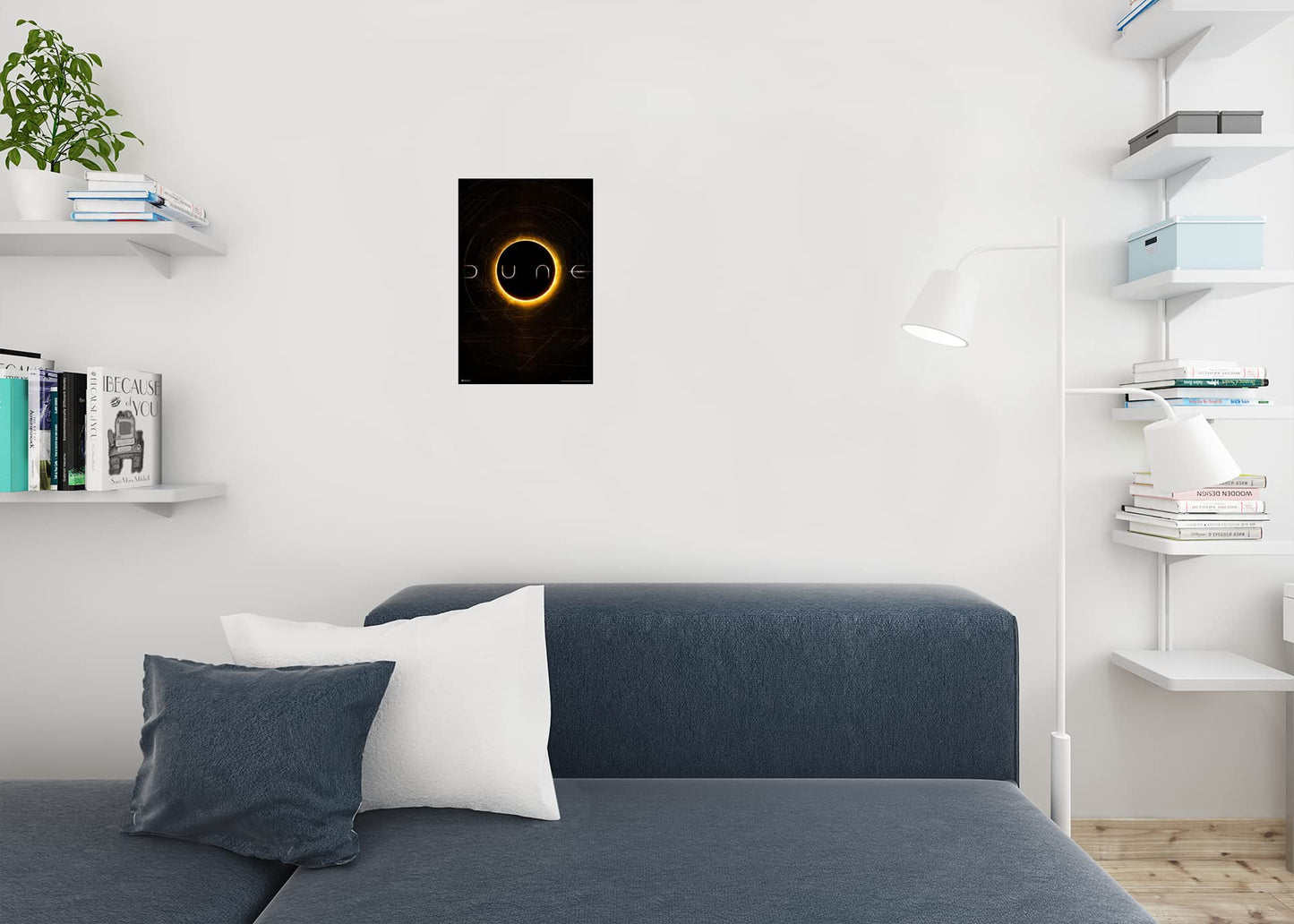 Dune Movie Poster Title Logo Planet Arrakis Timothee Chalamet Official Merchandise 2021 Movie Merch Denis Villeneuve Film Frank Herbert Book Series It Begins Cool Wall Decor Art Print Poster 12x18