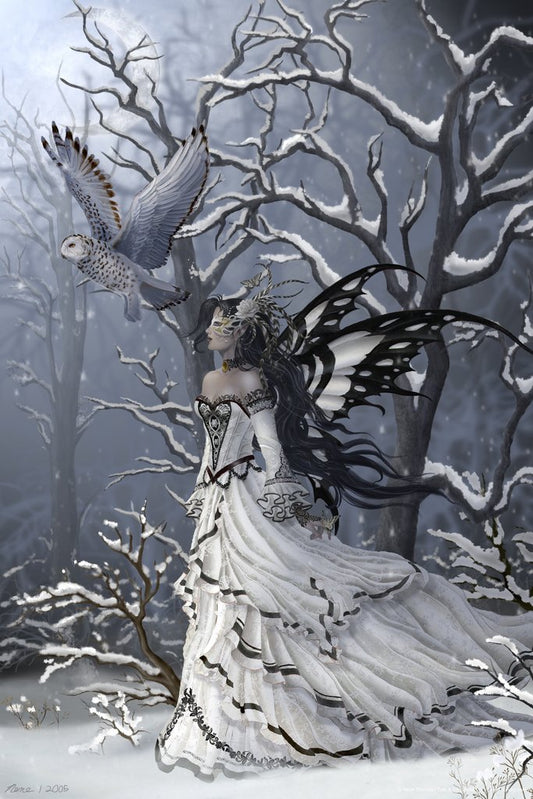 Queen of Owls by Nene Thomas Cool Wall Decor Art Print Poster 12x18