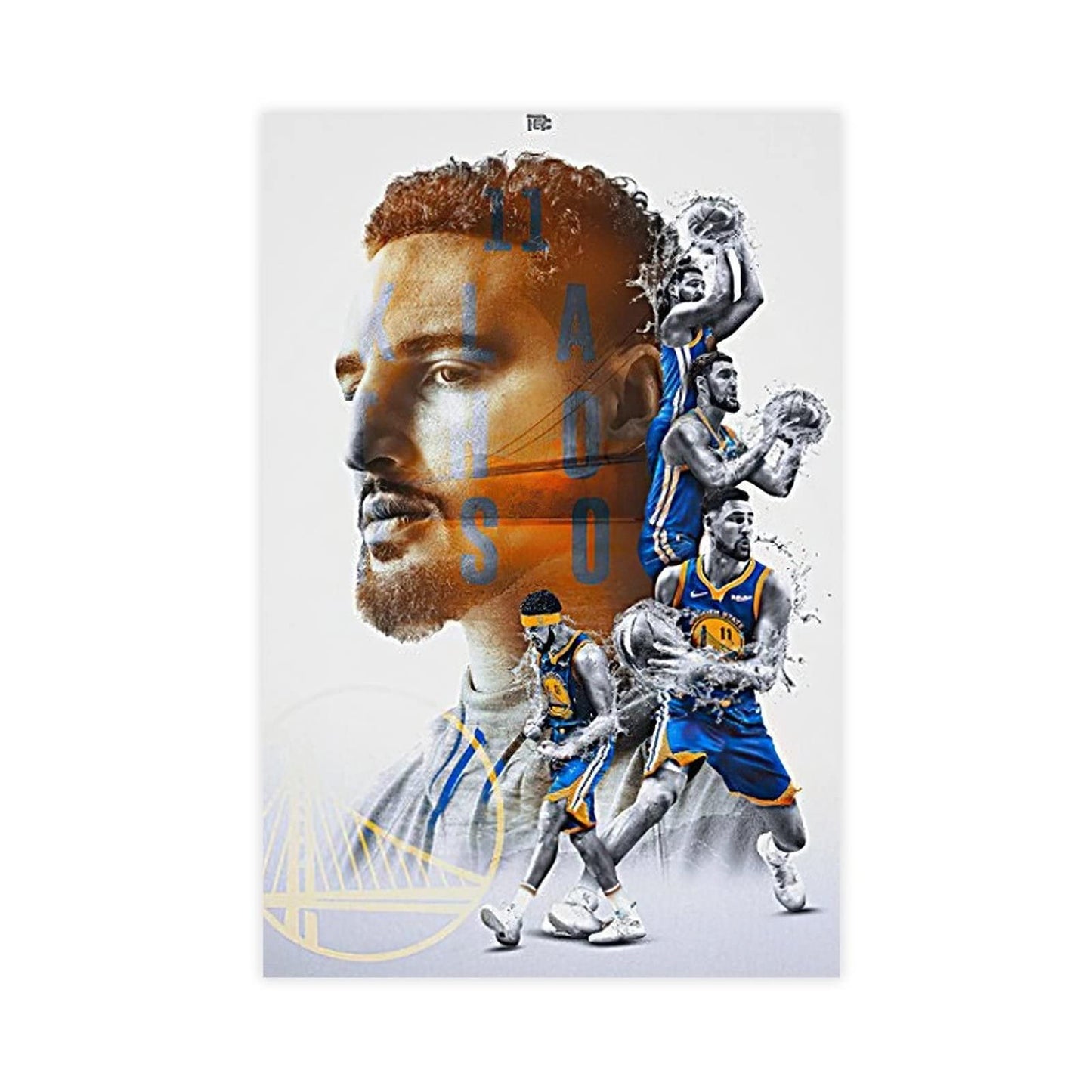 Klay Thompson Poster for Walls Basketball Canvas Wall Art Prints Dunk Quote Posters Unframe-style 12x18inch(30x45cm)