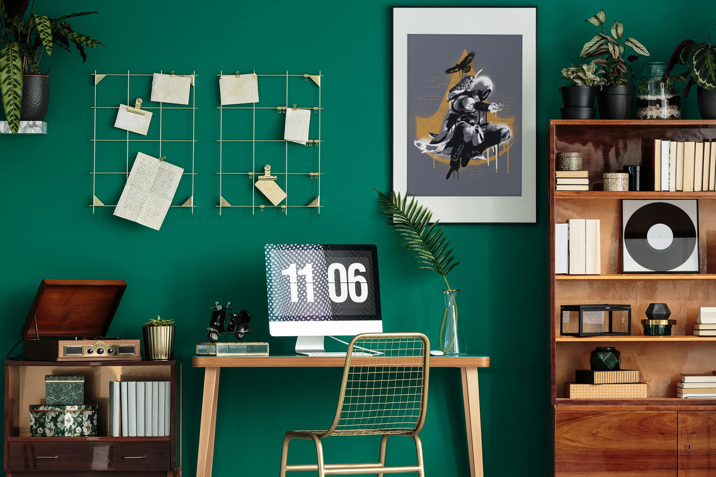 Assassins Creed Valhalla Wall Decor Hidden Blade Graffiti Jump Bedroom Poster Gaming Viking Decor Video Game Merchandise Collectors Assassin's Creed Gamer Art Cool Wall Decor Art Print Poster 12x18