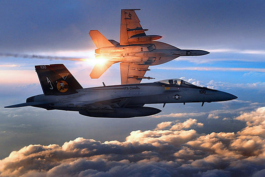 FA 18E Super Hornet Photo Photograph Airplane Aircraft Fighter Jet Plane Cool Wall Decor Art Print Poster 18x12