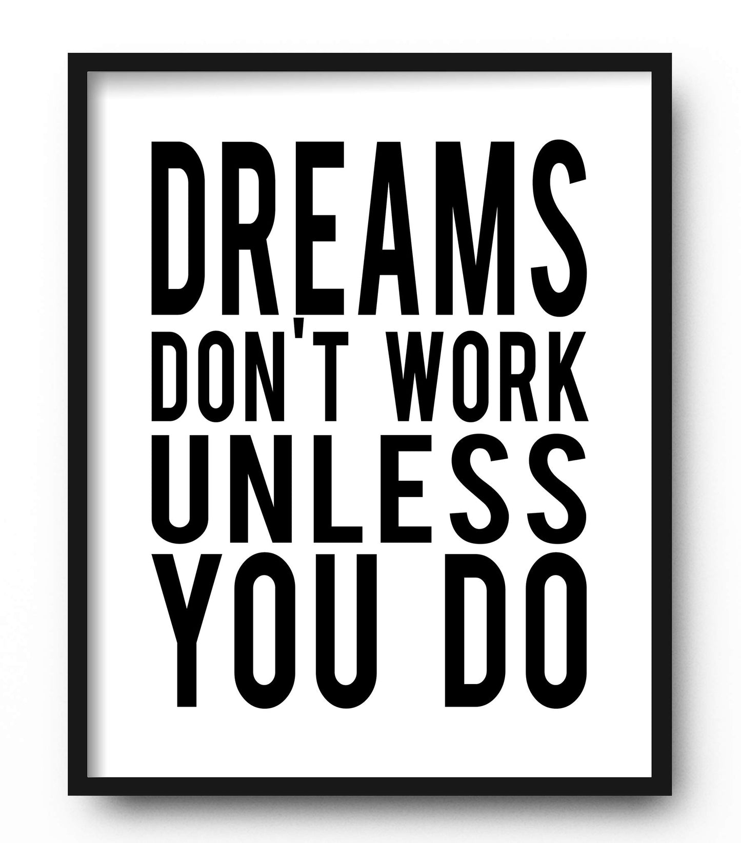 Brooke & Vine Motivational Quotes Wall Decor Posters Inspirational Wall Art Prints (UNFRAMED 8 x 10) Classroom Decorations - Office, Bedroom, Dorm, Cubicle, Gym (Goals, Grit - White Background)