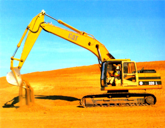 Construction Truck Wall Decor Picture Caterpillar 988B Wheel Loader Dozer Art Print Poster (16x20)