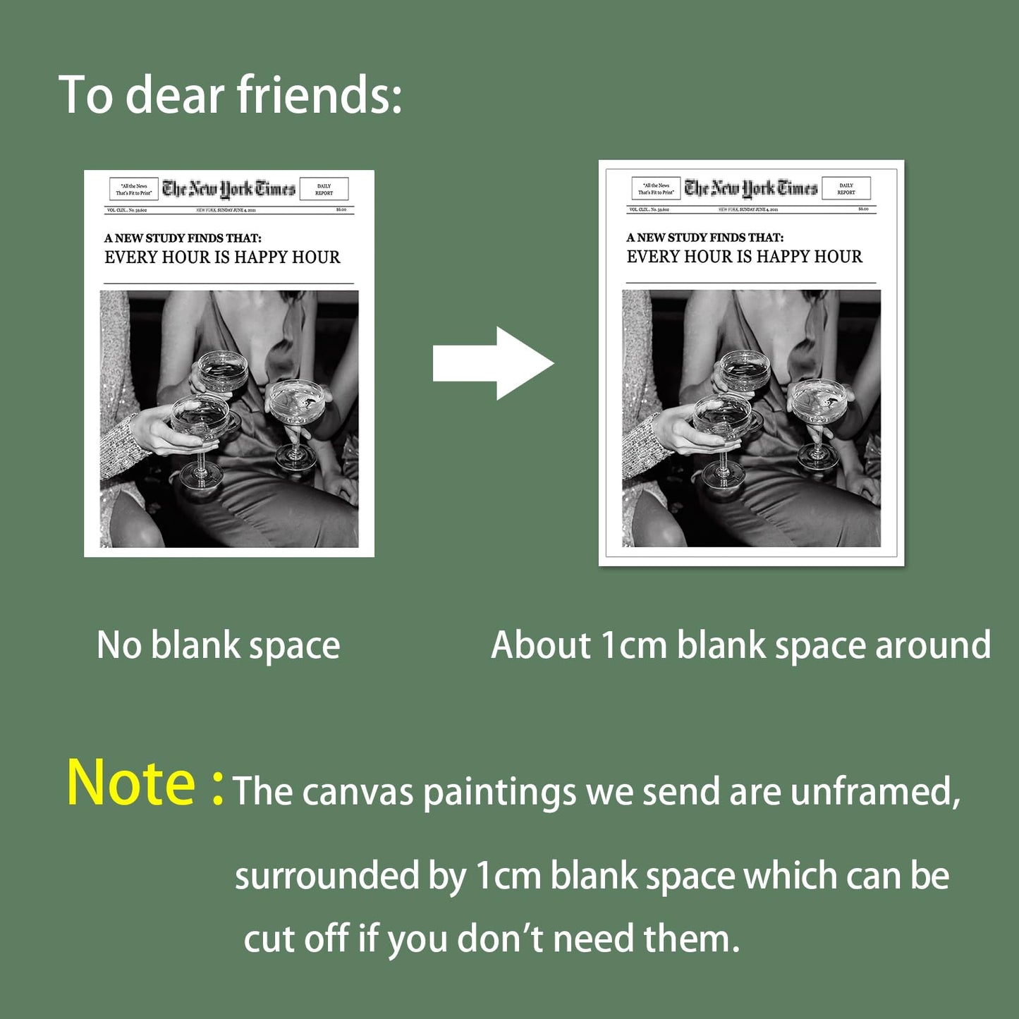 Trendy Wall Art Aesthetic Preppy Poster Print Champagne Funny Black and White New York News Canvas Wall Art Humor Quotes Retro Music Wall Decor for Living Room Bar Cart 12x16in Unframed