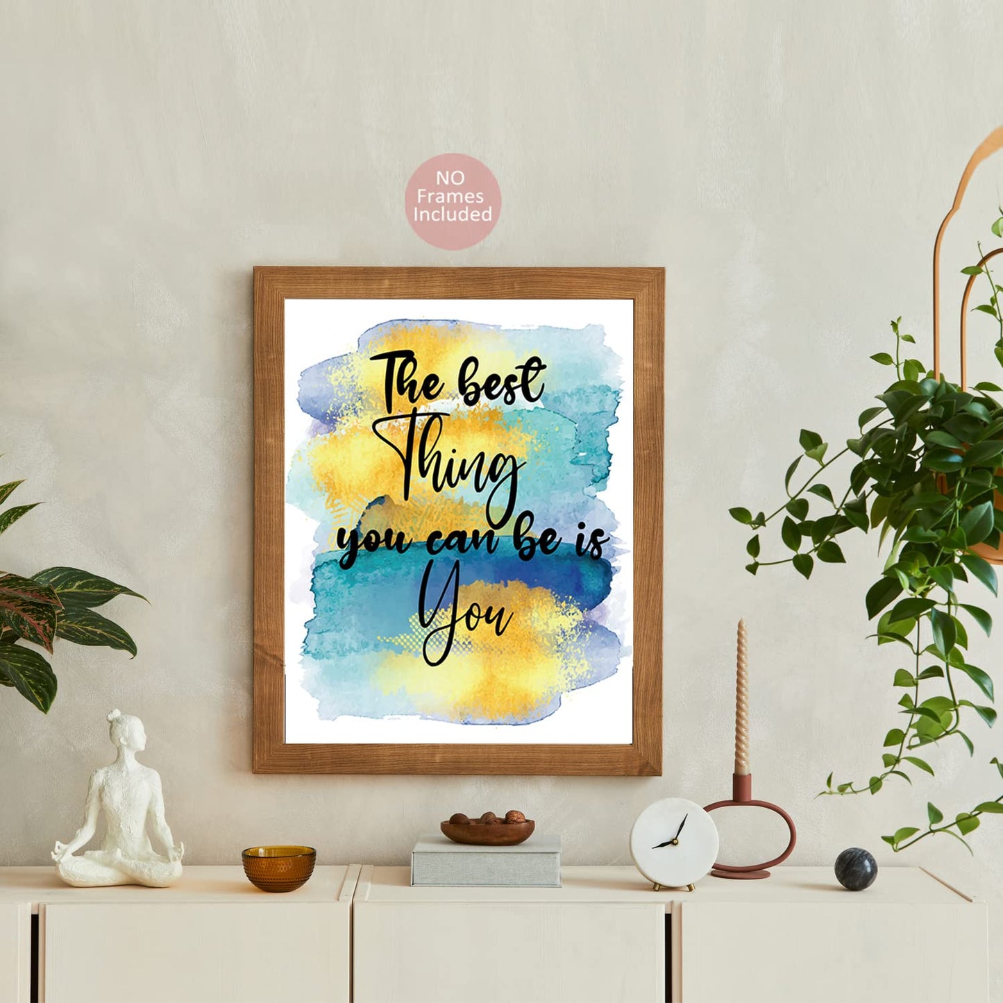 MTL HOE Abstract Colorful Wall Decor, Positive Sayings Inspirational Wall Art Print, Motivational Quotes Wall Decor, Gifts For Girls, Posters Rainbow Wall Decor For Teen Girls' Bedroom Playroom