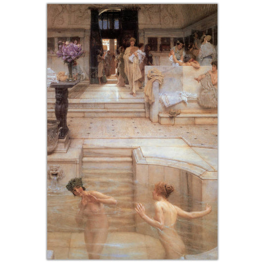 Sir Lawrence Alma-Tadema Print - A Favourite Custom Poster Classic Art Reproductions Vintage Canvas Wall Art Artwork for Living Room Bedroom Office Wall Decor Unframed(8x12in/20x30cm)