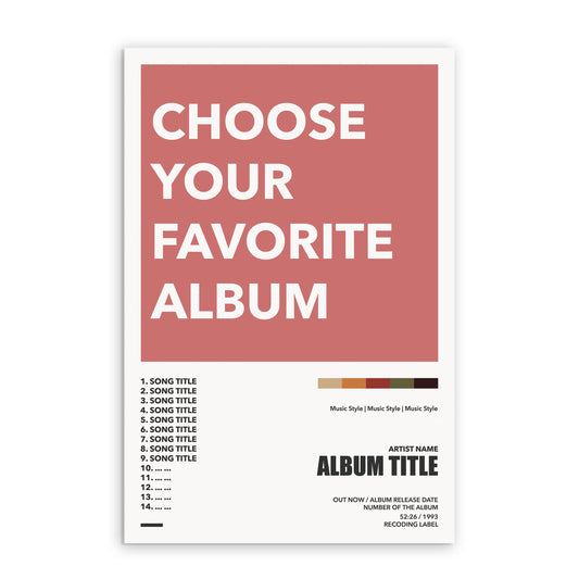 Request Your Own Album Choice, Custom Album Poster, Album Cover Posters, Album Art, Wall Art Print Wall Decor, Personalized Customized Gifts Idea Family, Friend
