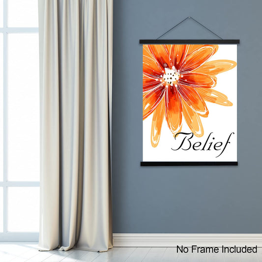 Monstake Canvas Wall Art Prints Set of 4 Orange Sunflower Fashion Wall Pictures for Bedroom Decor Inspirational Wall Art Posters for Living Room Bedroom Wall Decor (8"x10" UNFRAMED)