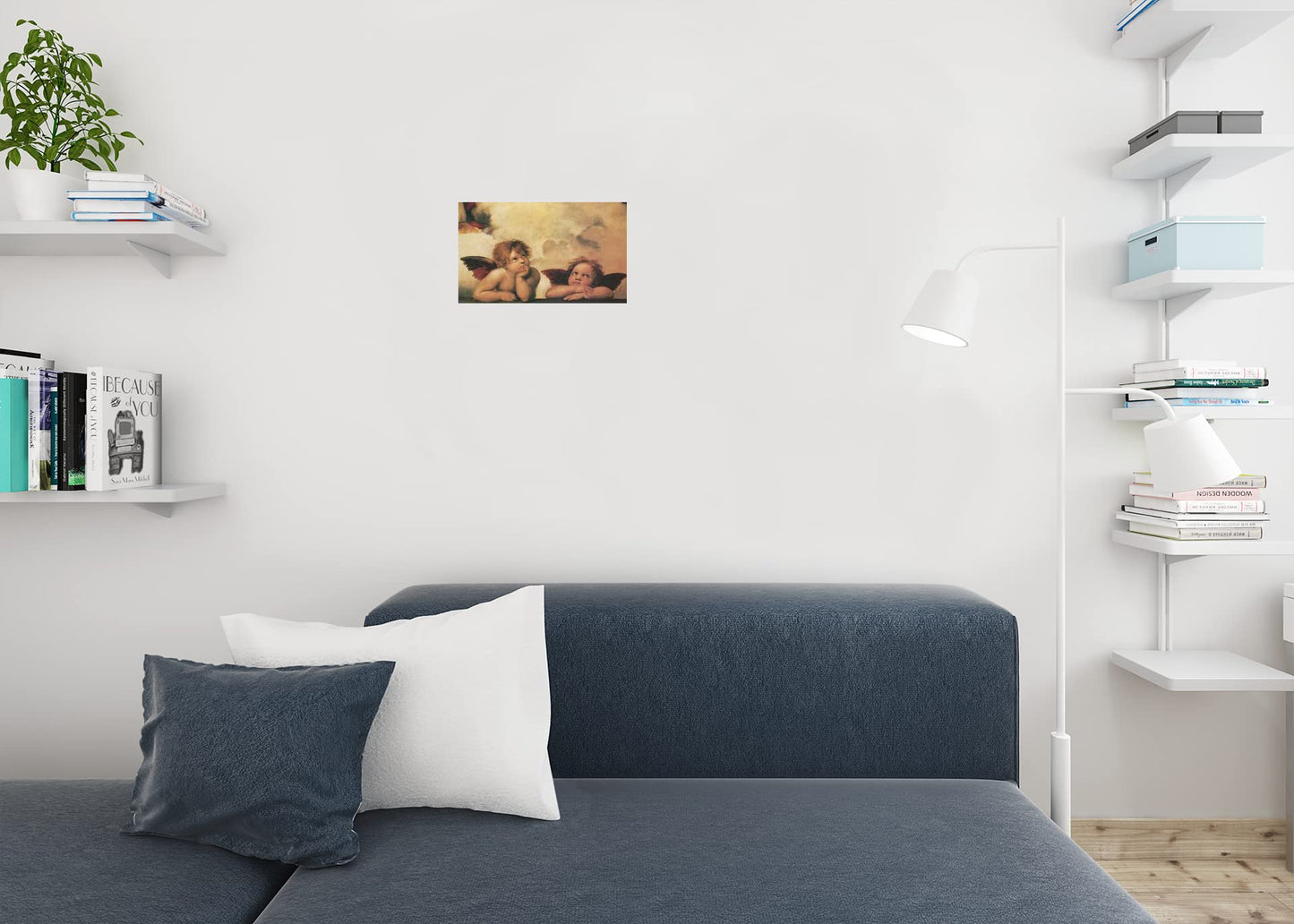 Raphael Winged Cherubs On Elbows Angel Realism Romantic Artwork Raffaello Prints Biblical Drawings Portrait Painting Wall Art Renaissance Posters Art Thick Paper Sign Print Picture 12x8