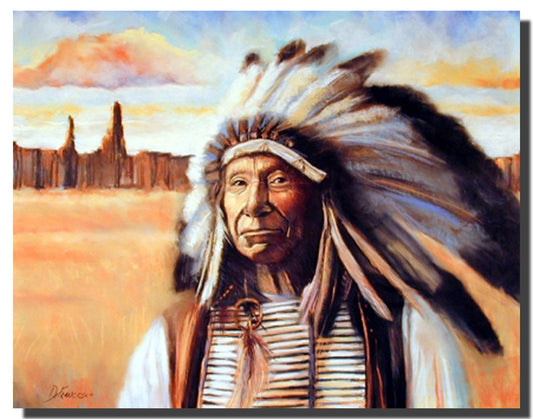 Native American Wall Decor Red Cloud Colorado Chief Prayer Indian Art Print Poster (16x20)
