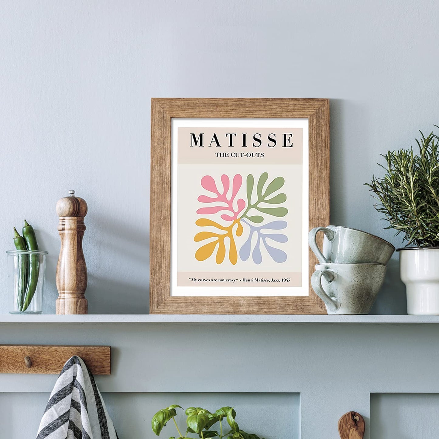 Matisse Wall Art, 9PCS Matisse Poster Pack Set ,Danish Pastel Room Decor Aesthetic Minimalist Wall Prints, Danish Pastel Wall Collage Matisse Prints for Living room Bedroom and Office(Unframed, 8x10)