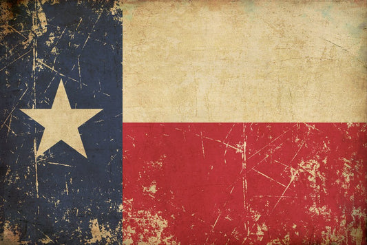 Texas Themed Gifts Texas Flag Old Scratched Aged Vintage Wall Decor Made In USA Cool Wall Decor Art Print Poster 18x12