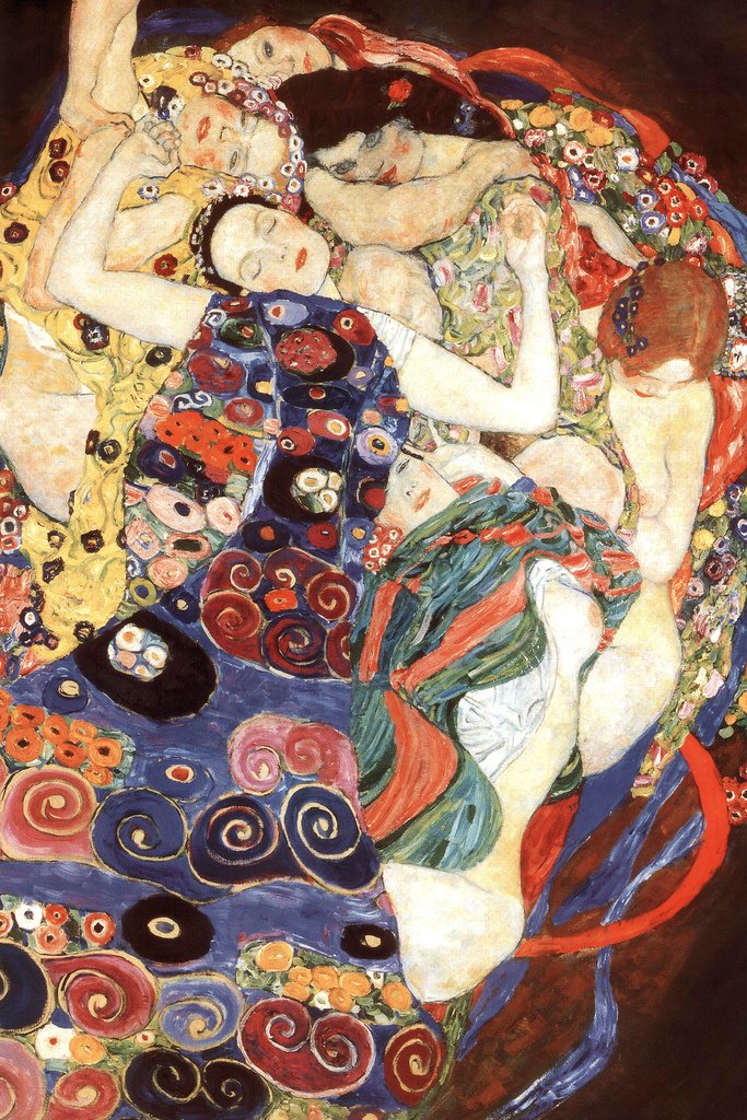 Gustav Klimt The Virgin 1913 Art Nouveau Symbolism Painting Evolution Womanhood Famous Cool Wall Decor Art Print Poster 12x18
