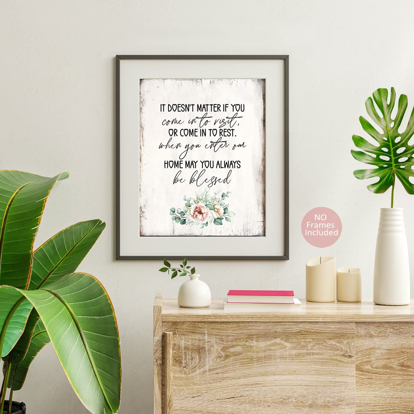 Be Our Guest Wall Art Prints, Farmhouse Guest Room Decor, Biblical Wall Art Poster, Christian Wall Art Guest Bedroom Essentials, Welcome Sign, Spare Bedroom Decor (Set Of 6, 8 X 10 In, Unframed）