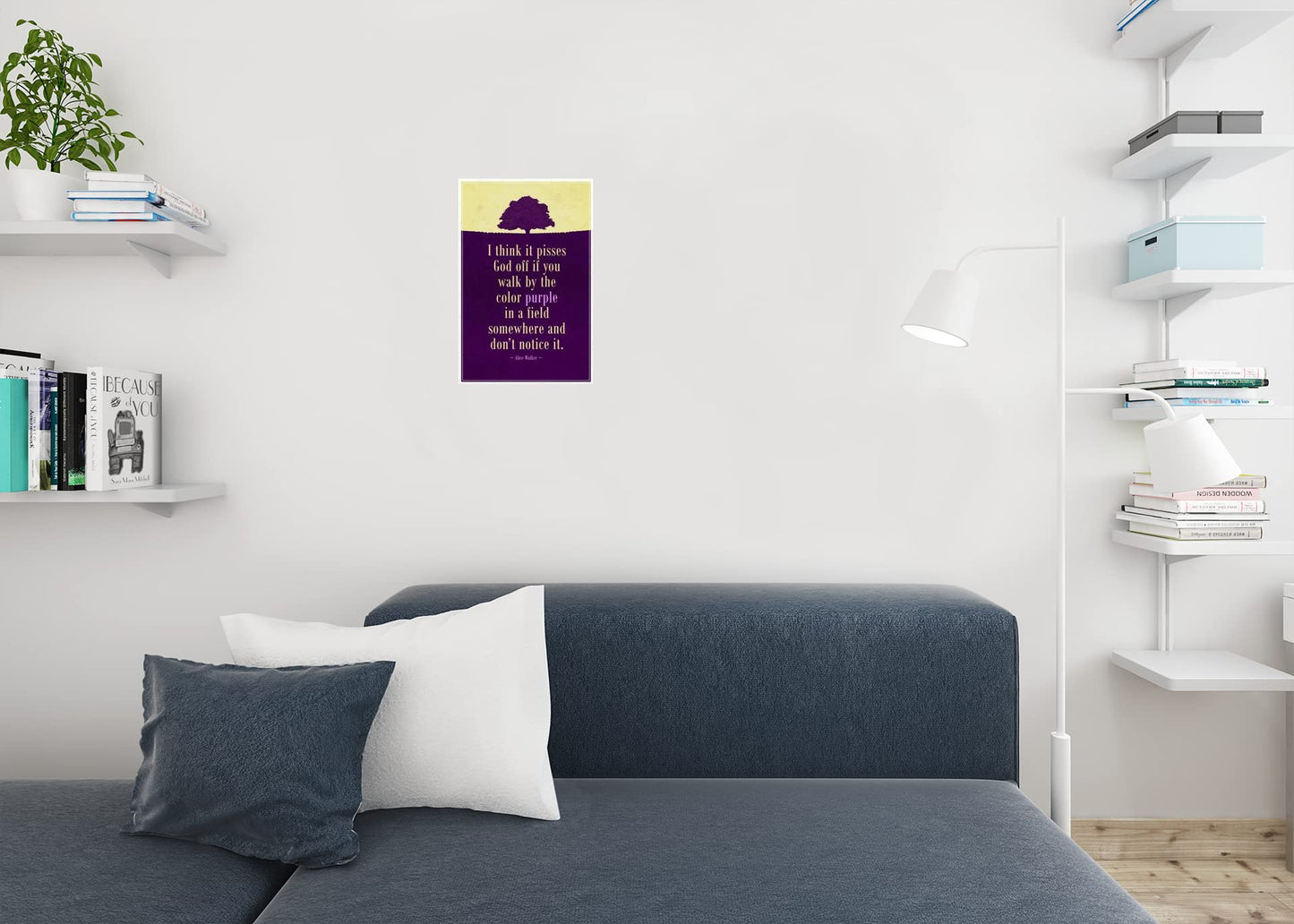 Alice Walker The Color Purple Quotation Cool Wall Decor Art Print Poster 12x18