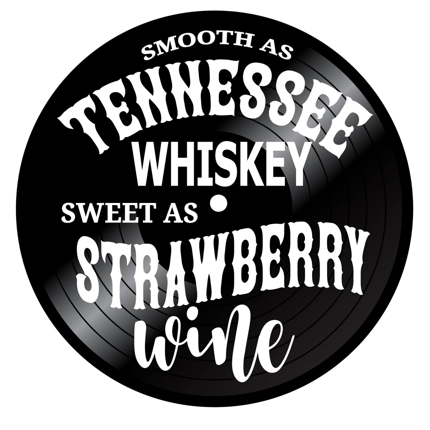 Tennessee Whiskey Song Lyric Art on a REAL Vinyl Record, Music Wall Art Decor, Country Music