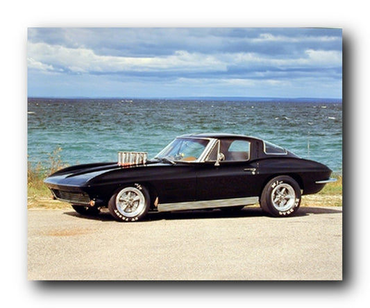 Impact Posters Gallery 1963 Corvette Coupe Classic Vintage Car Art Print Wall Decor Poster (16x20)