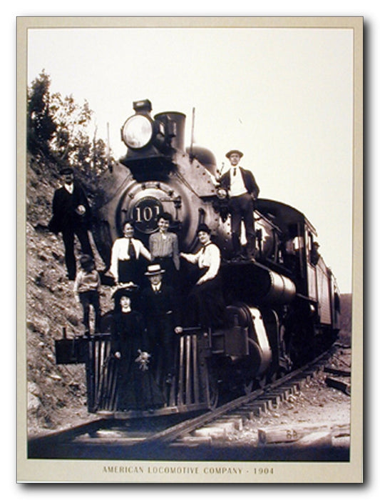 Vintage Train Steam Engine Locomotive Railway Wall Décor Art Print Poster (16x20)
